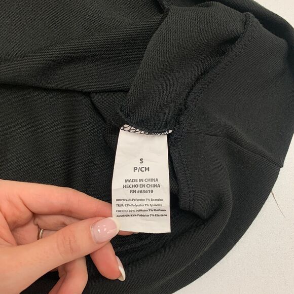 Bebe Sport Hoodie Sweatshirt Women S Oversized Drawstring Raglan Logo Sleeve - Picture 8 of 10